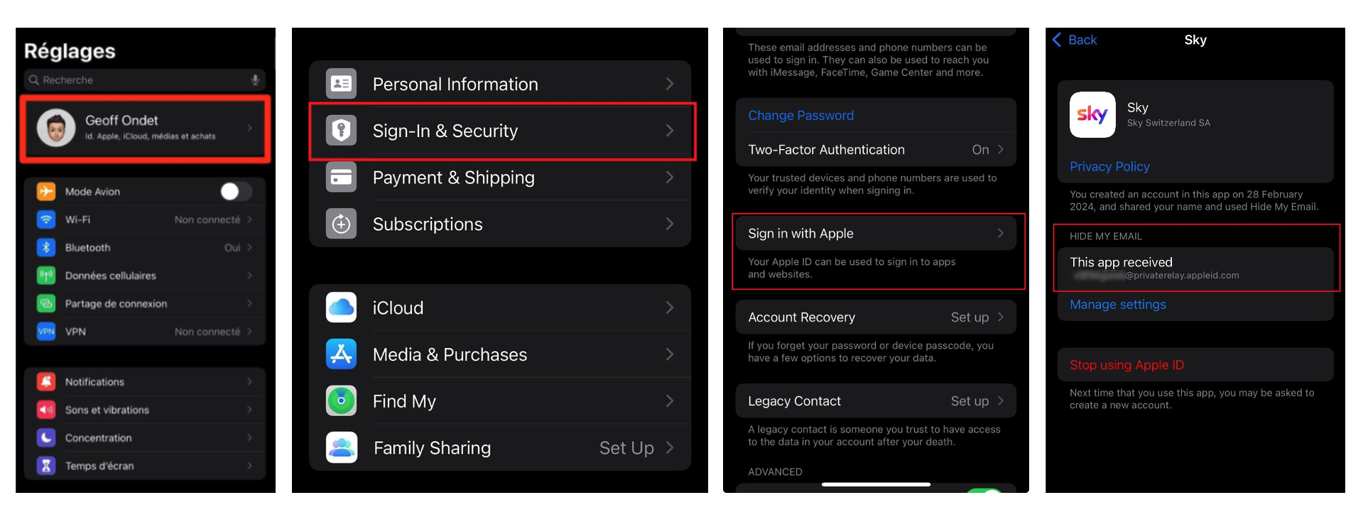 Apple account